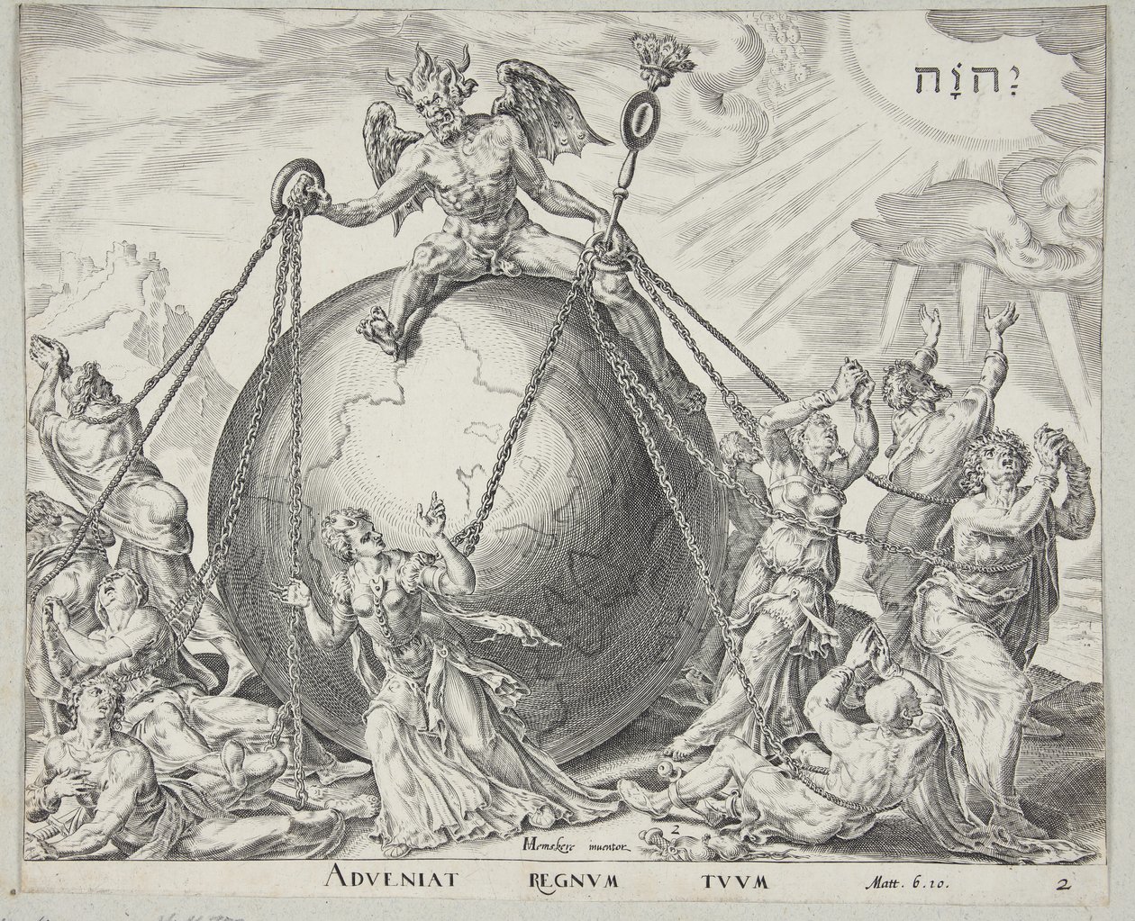 Man Striving to Deliver Himself from the Reign of the Devil by Johannes Wierix