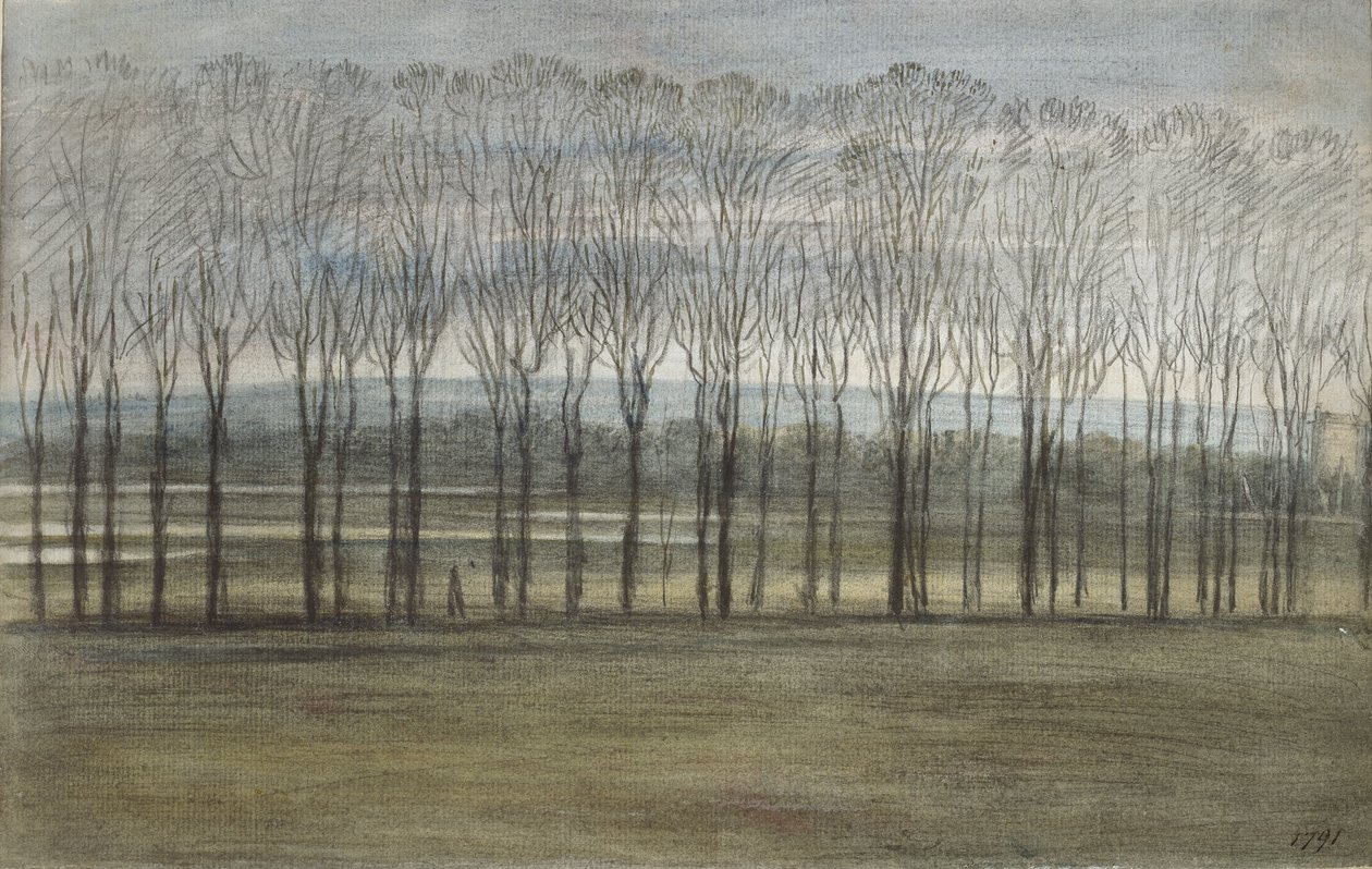 View from Merton College, 28 February 1791 by John Baptist Malchair