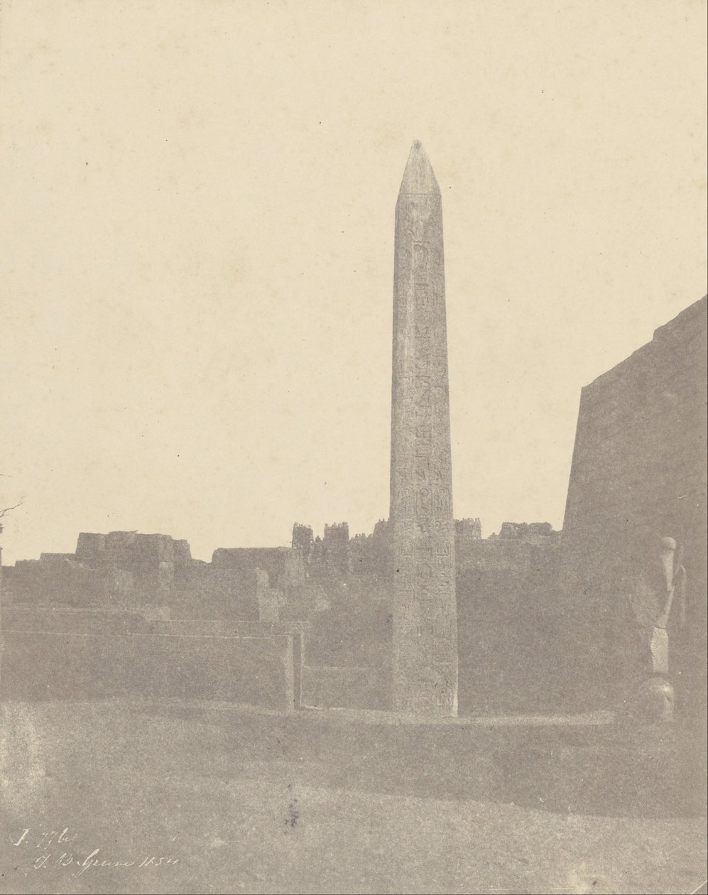 Louqsor, Obelisk (West Side) by John Beasly Greene