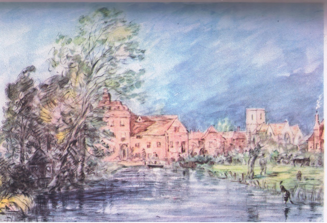 An English village 1821 by John Constable