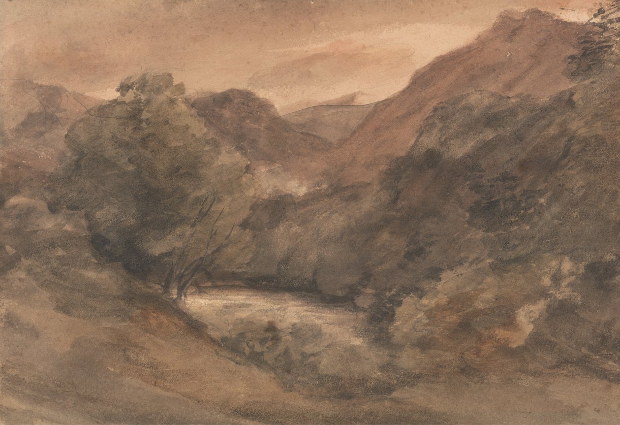 Borrowdale- Evening after a Fine Day, 1 October 1806 by John Constable