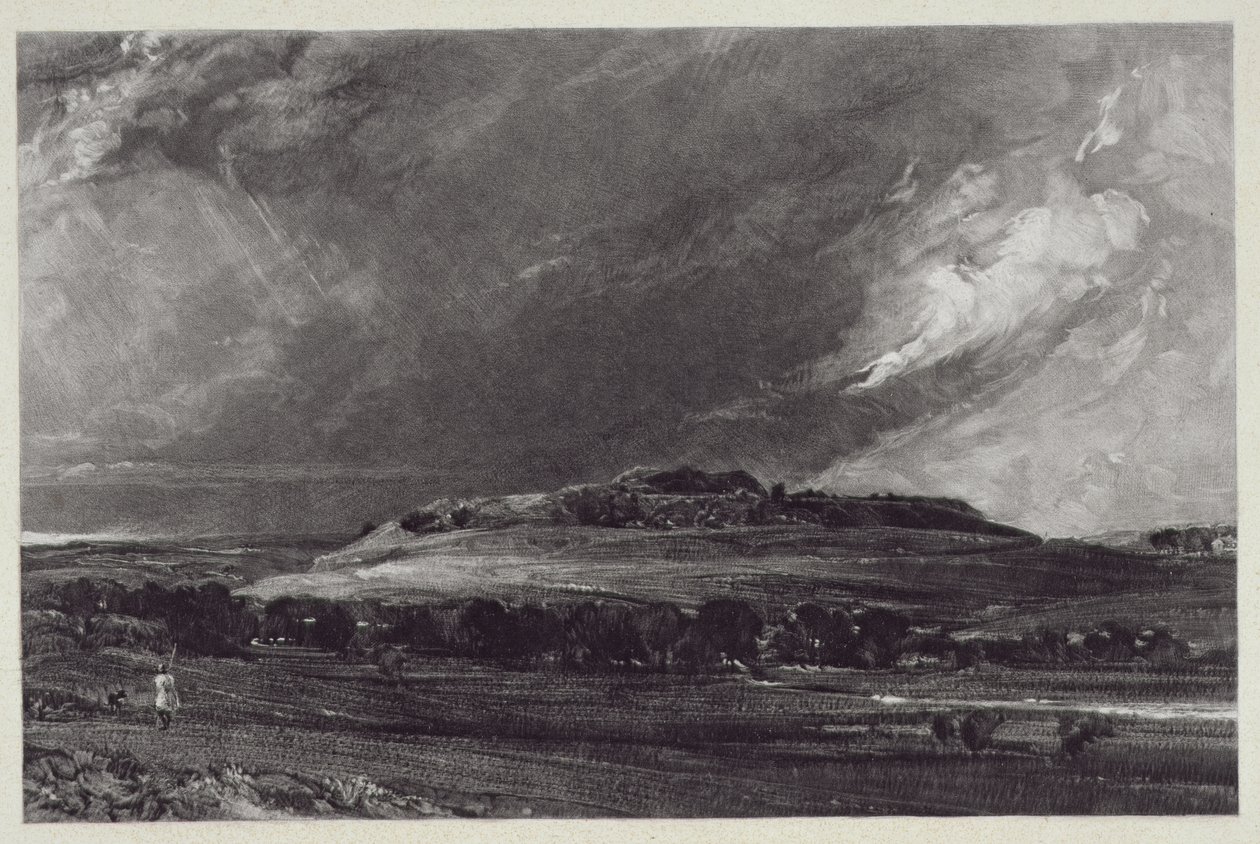 Old Sarum, engraved by David Lucas by John Constable