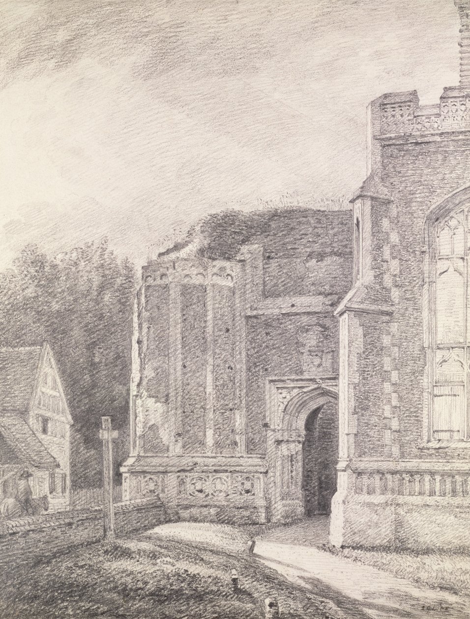 South Archway of the ruined tower of East Bergholt Church