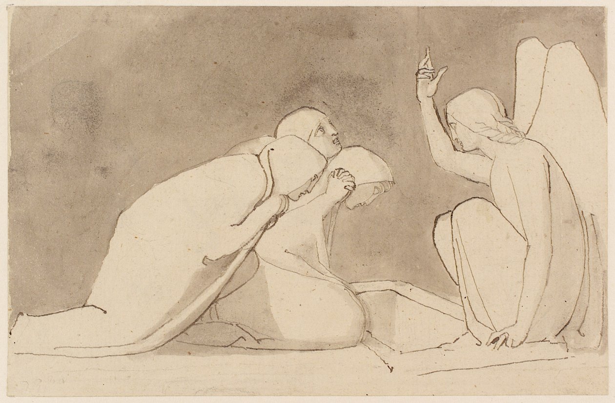 Three Marys at the Sepulchre by John Flaxman