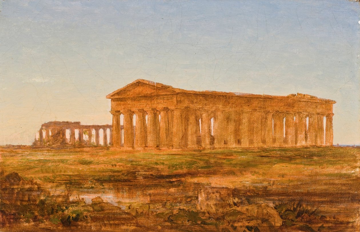 The Temple of Neptune, Paestum by John Frederick Kensett