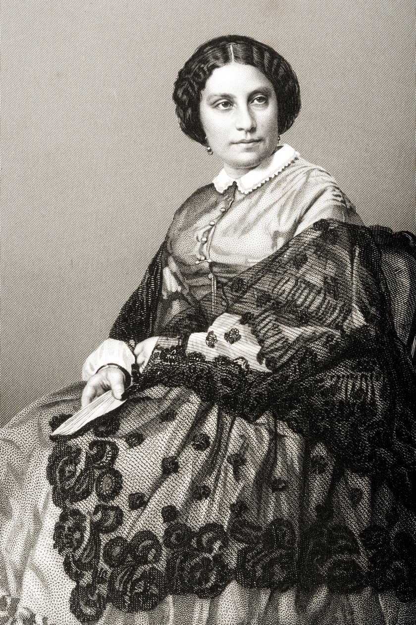 Madame Caroline Marie Felix Miolan-Carvalho (c.1827-95) Engraved by D.J. Pound from a Photograph, from 