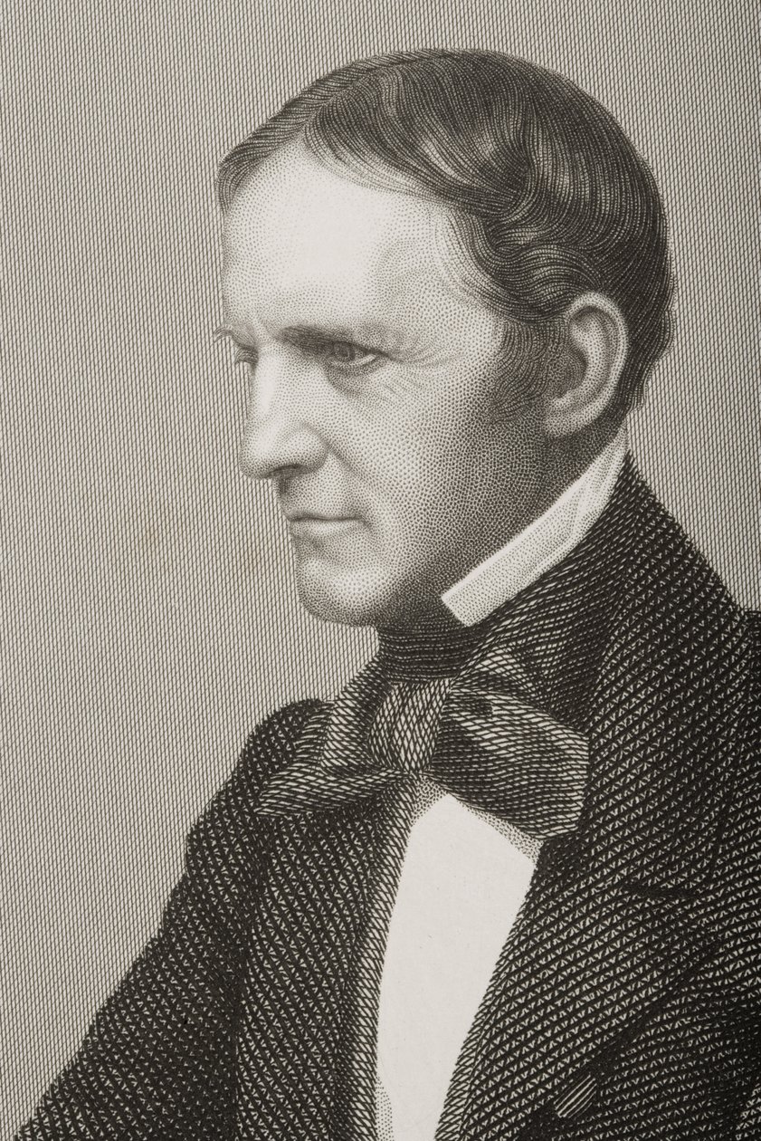 William Hickling Prescott, Engraved by D.J. Pound from a Photograph, from 