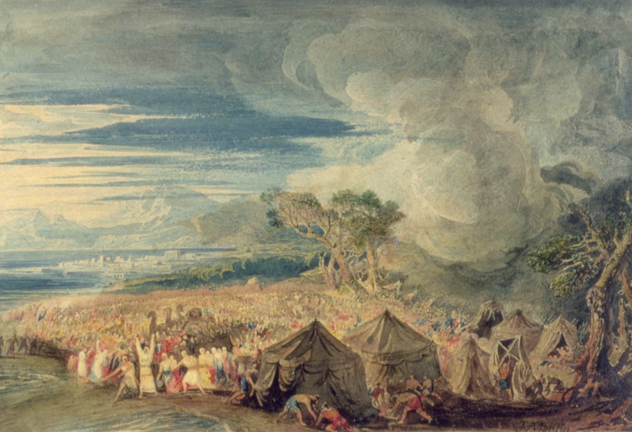 Moses Dividing the Waters of the Red Sea by John Martin