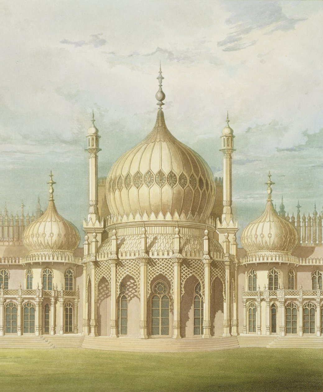 Exterior of the Saloon from Views of the Royal Pavilion, Brighton by John Nash, 1826 by John Nash