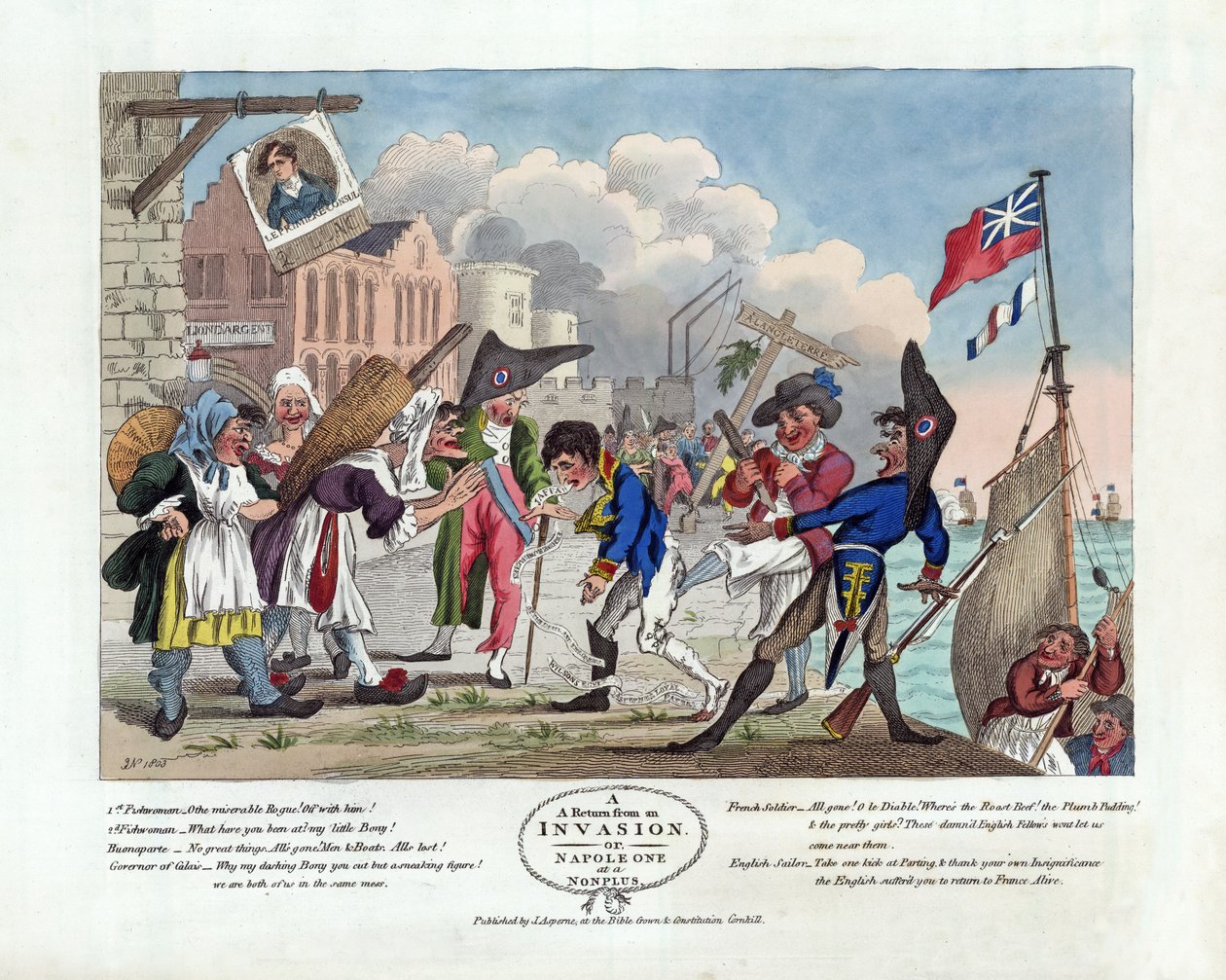 A Return From An Invasion, or Napoleon at a Nonplus, pub. 1803