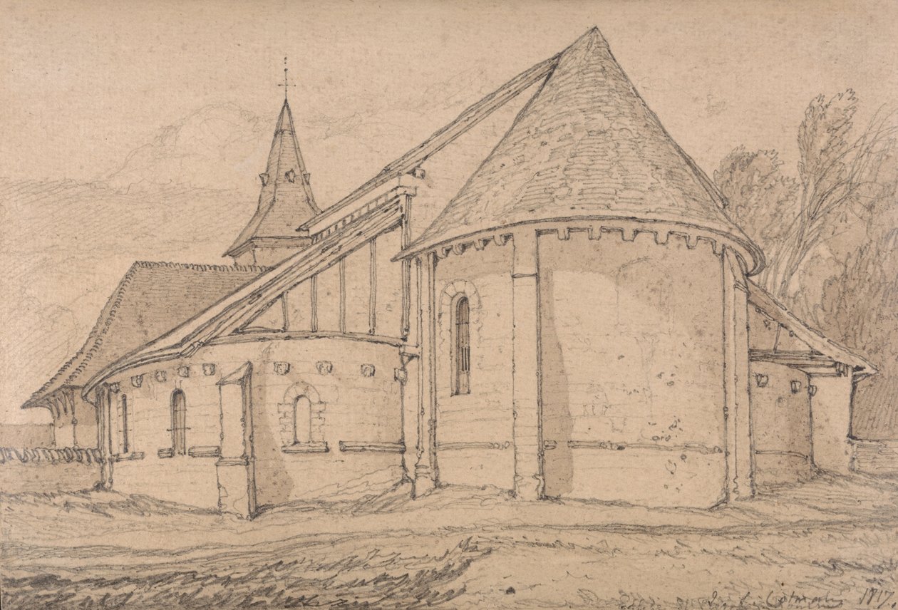 East End of the Abbey Church of St. Paul at Rouen, Normandy by John Sell Cotman