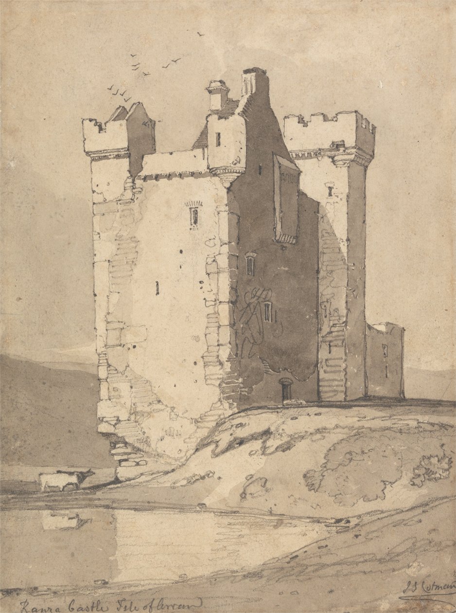Loch Ranza Castle, Isle of Arran, Scotland by John Sell Cotman