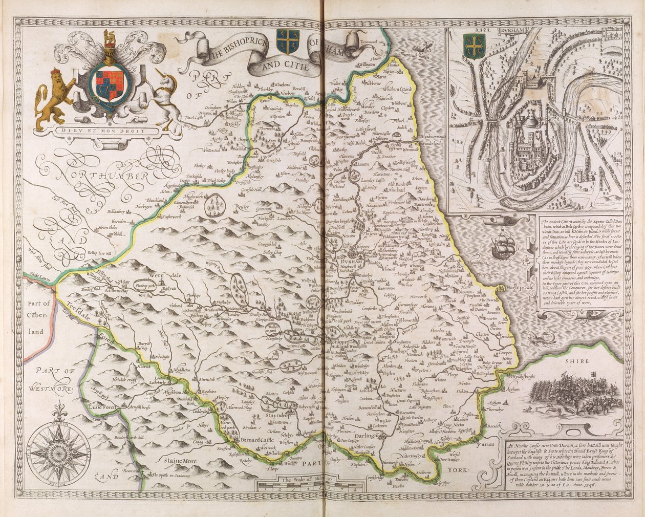 The Bishoprick and City of Durham, from 