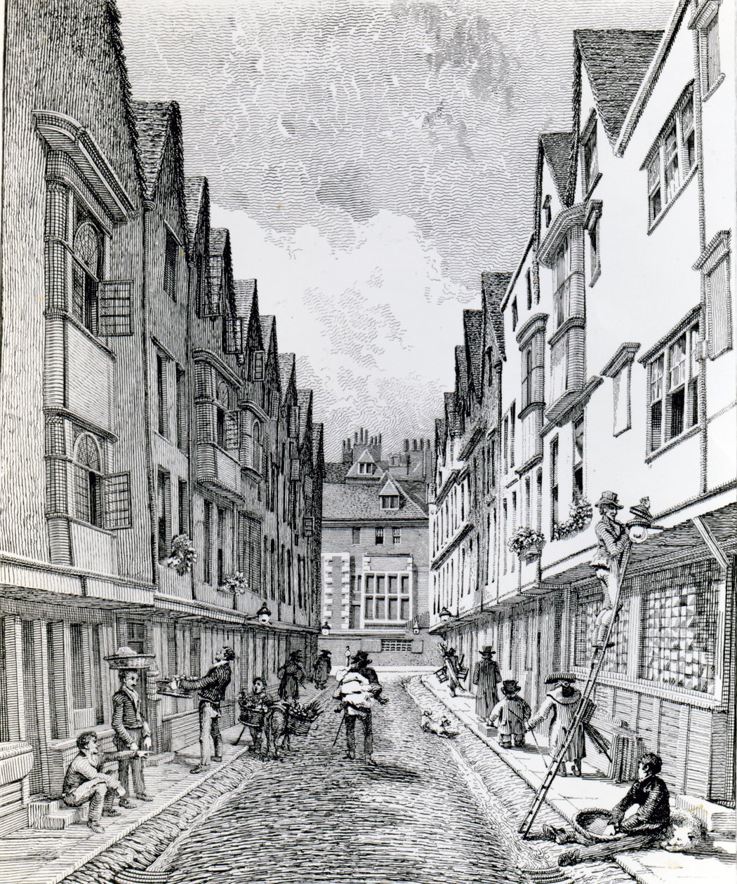 Winchester Street, London Wall, Published 1814 by John Thomas Smith
