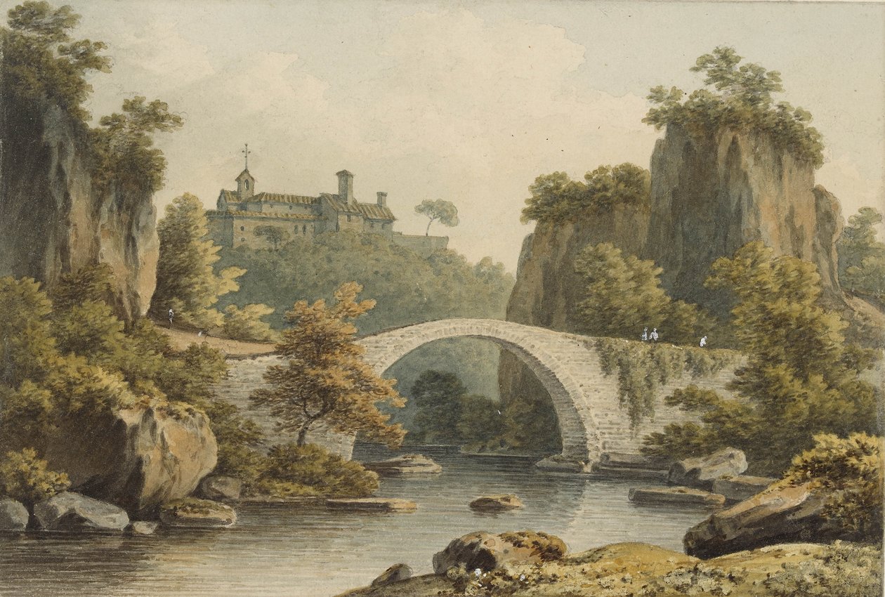 A view of Civita Castellana by John Warwick Smith