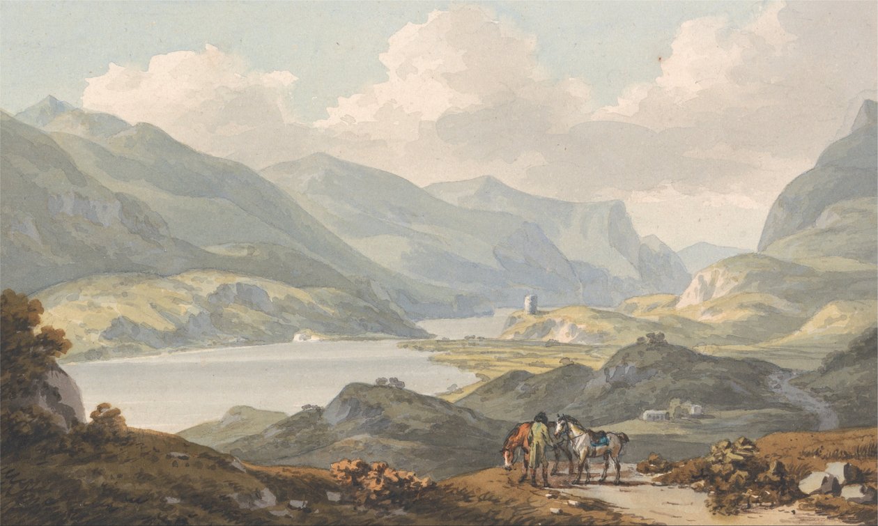 The Lakes of Llanberis by John Warwick Smith