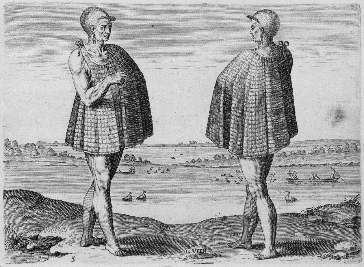 Indian Priest, Engraved by Theodor de Bry by John White