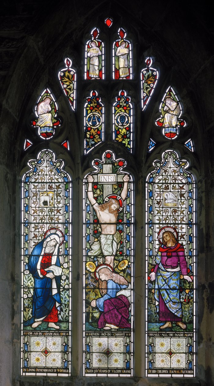 Crucifixion, The Virgin Mary, St John, Mary Magdalene by John William Brown