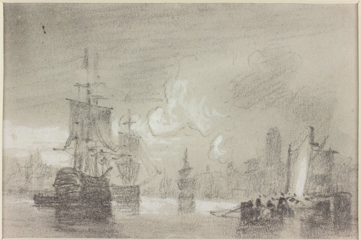 Compositional Study for a Seascape by John Wilson Carmichael
