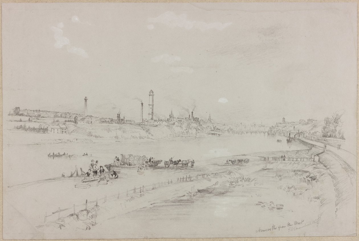 Newcastle upon Tyne from the West, 1837 by John Wilson Carmichael