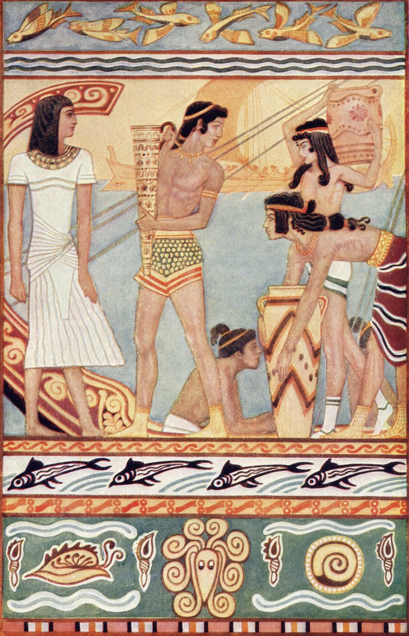 Traders from Crete, illustration from 