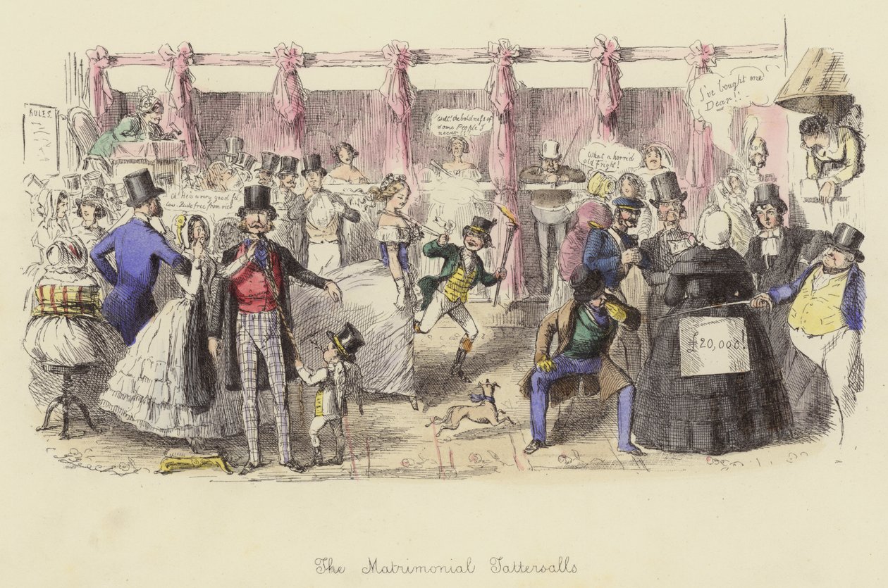 The Matrimonial Tattersalls by John (after) Leech