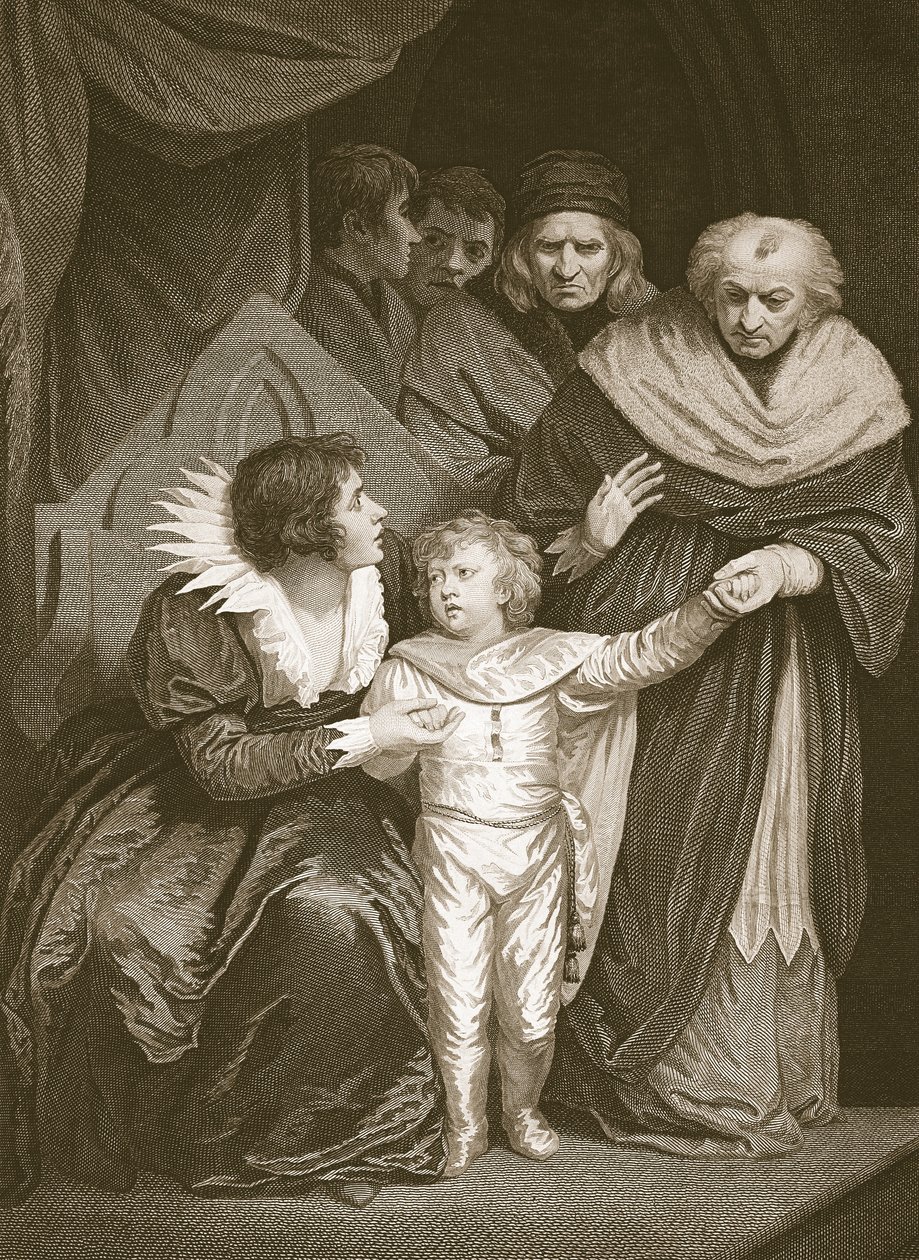 Duke of York, Brother to Edward V, Resigned by the Queen, Engraved by J. Fittler, Illustration from David Hume