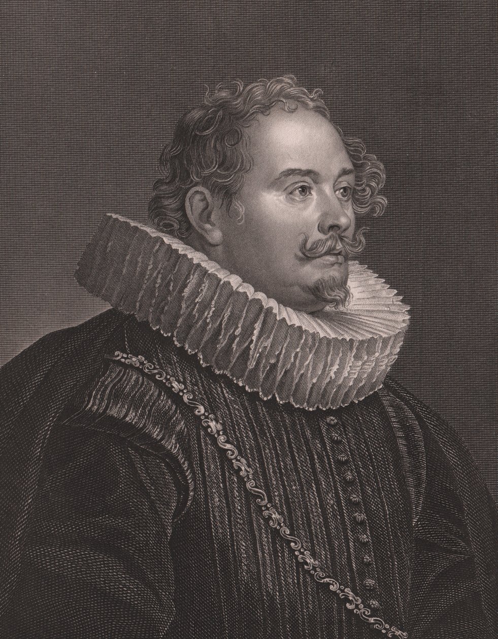Portrait of Martin Engelbrecht, German engraver and publisher by Walter Charles Mills