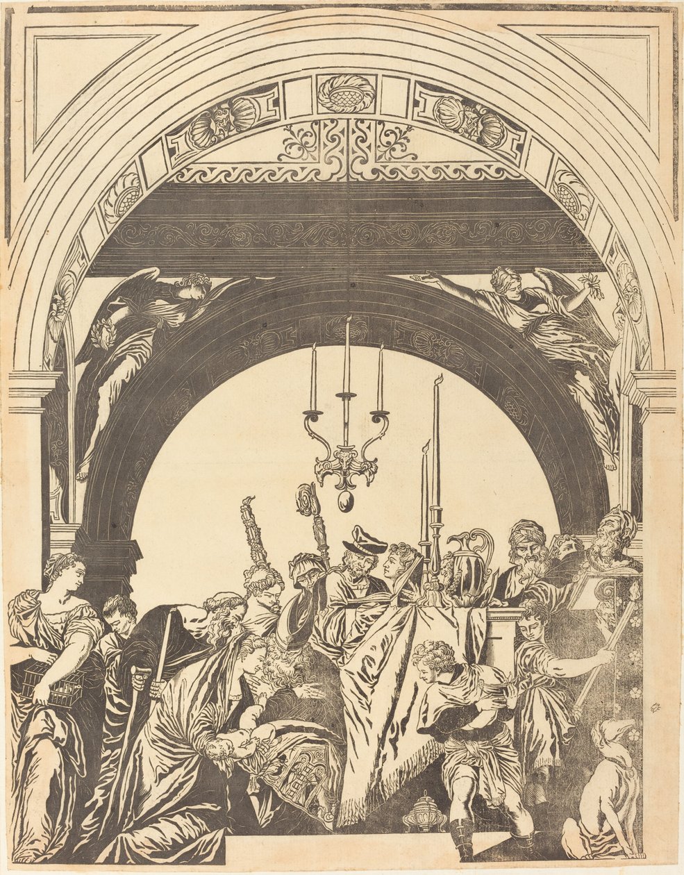 The Presentation in the Temple (The Circumcision) by John Baptist Jackson after Veronese