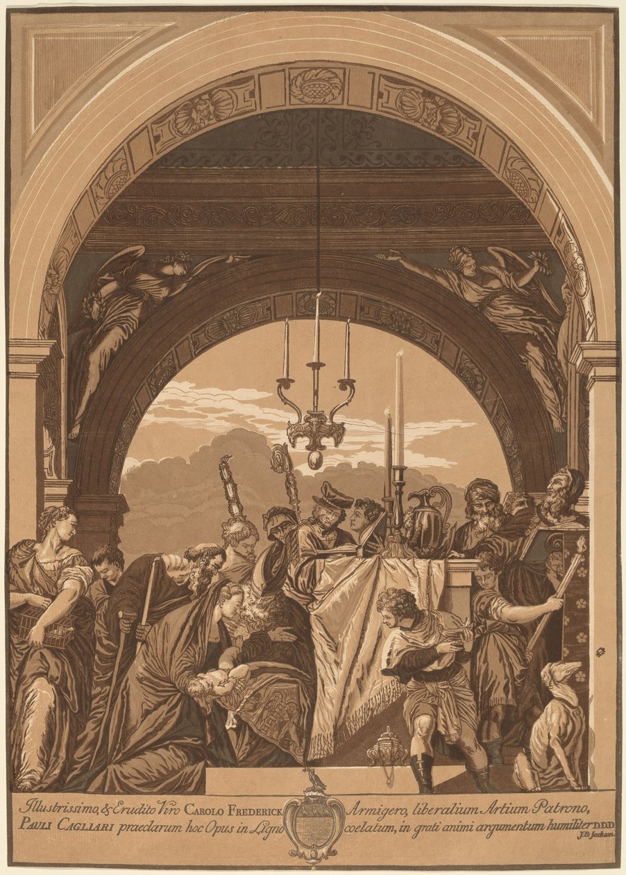 The Presentation in the Temple by John Baptist Jackson, after Veronese