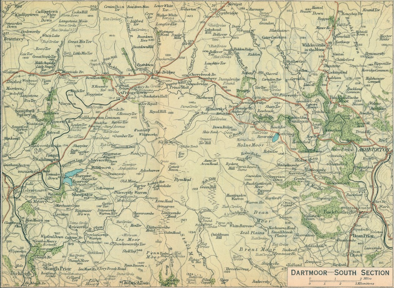 Dartmoor - South Section by John Bartholomew