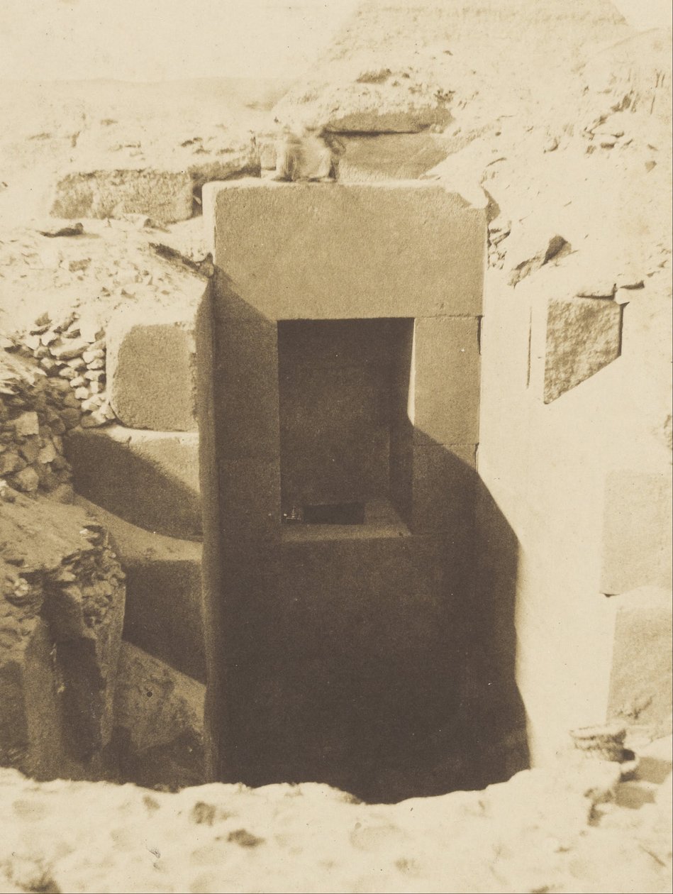 Pyramids of Giza, Works of M. Mariette, Granite Gate Discovered to the Left of the Sphinx Excavations by John Beasly Greene