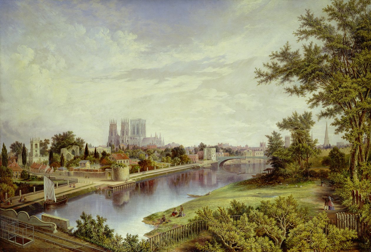 York from Scarborough Railway Bridge by John Bell