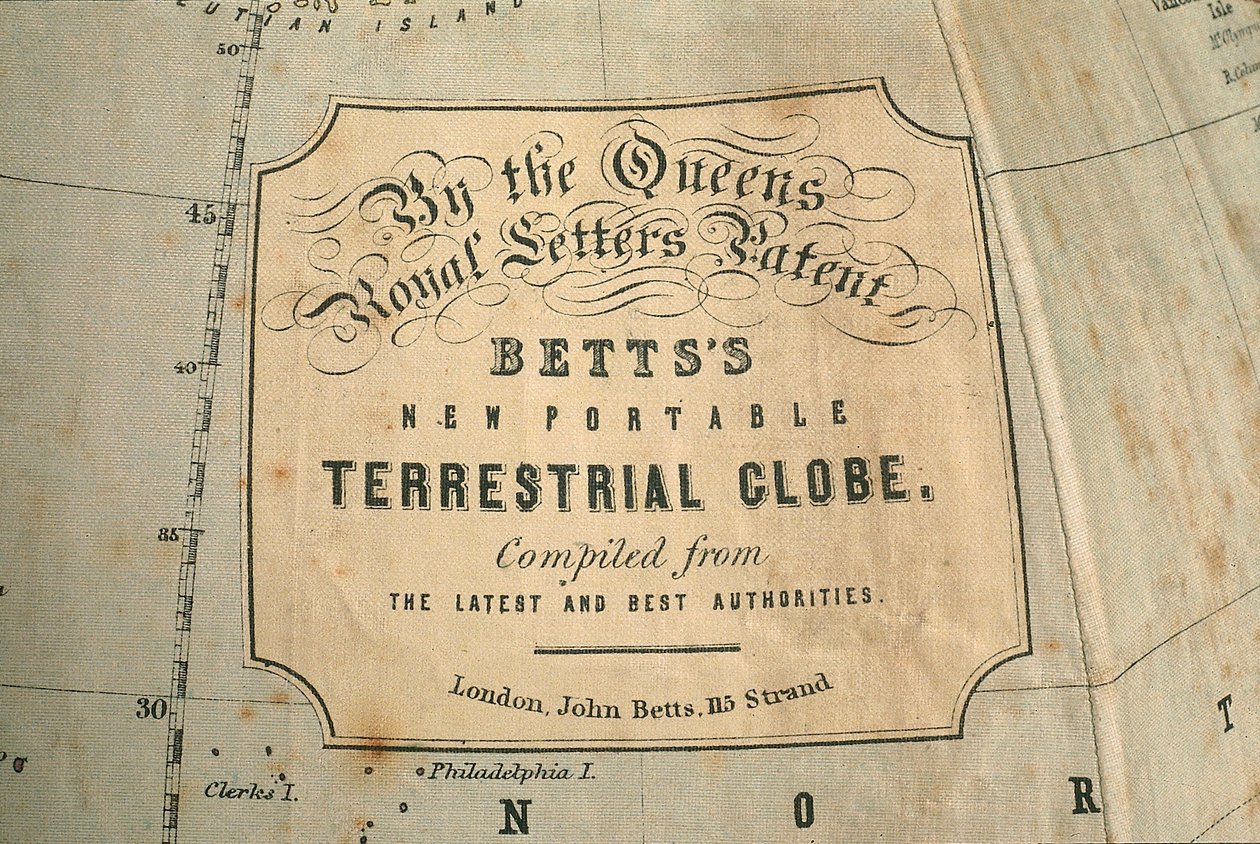 Cartouche in North Pacific Ocean, c.1880 by John Betts