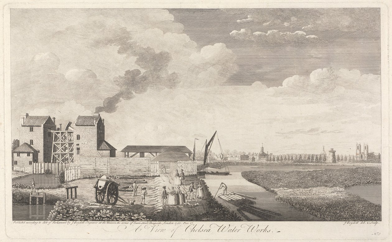A View of Chelsea Water Works by John Boydell