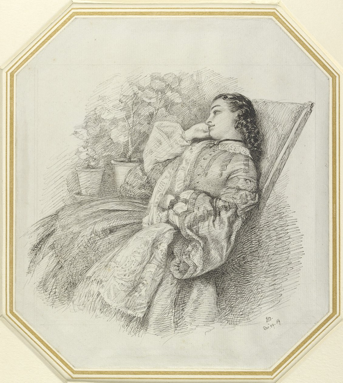 Georgina Hannay, 1859 by John Brett
