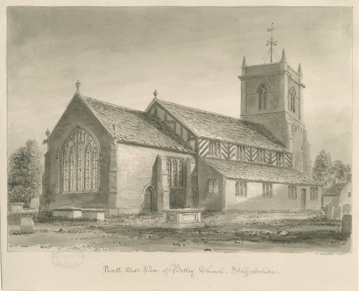 Betley Church by John Buckler