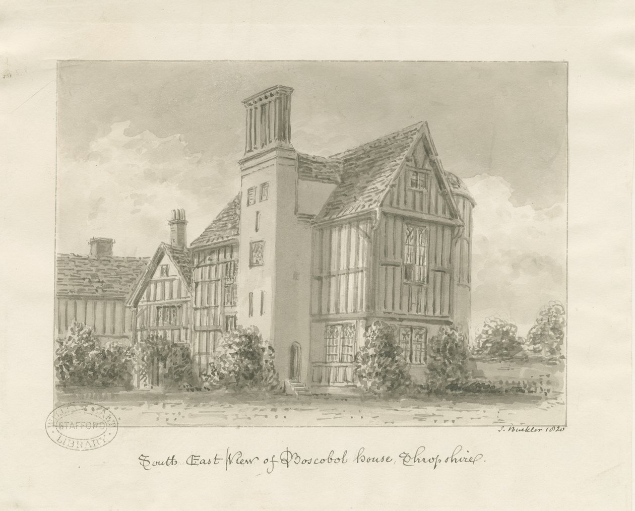 Boscobel House by John Buckler