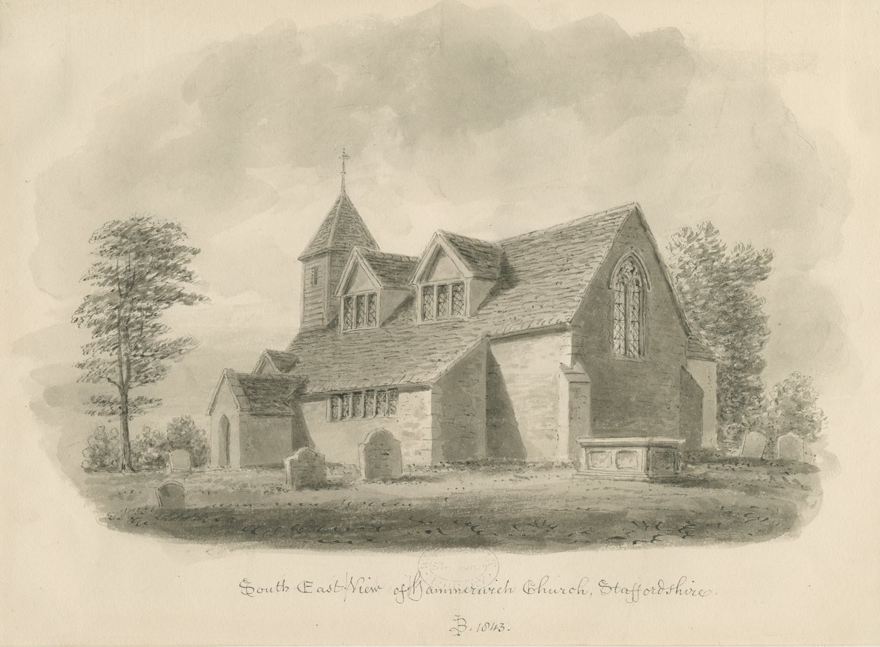 Hammerwich Church by John Buckler