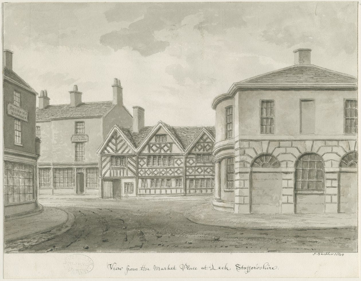 Leek Town - Market Place by John Buckler