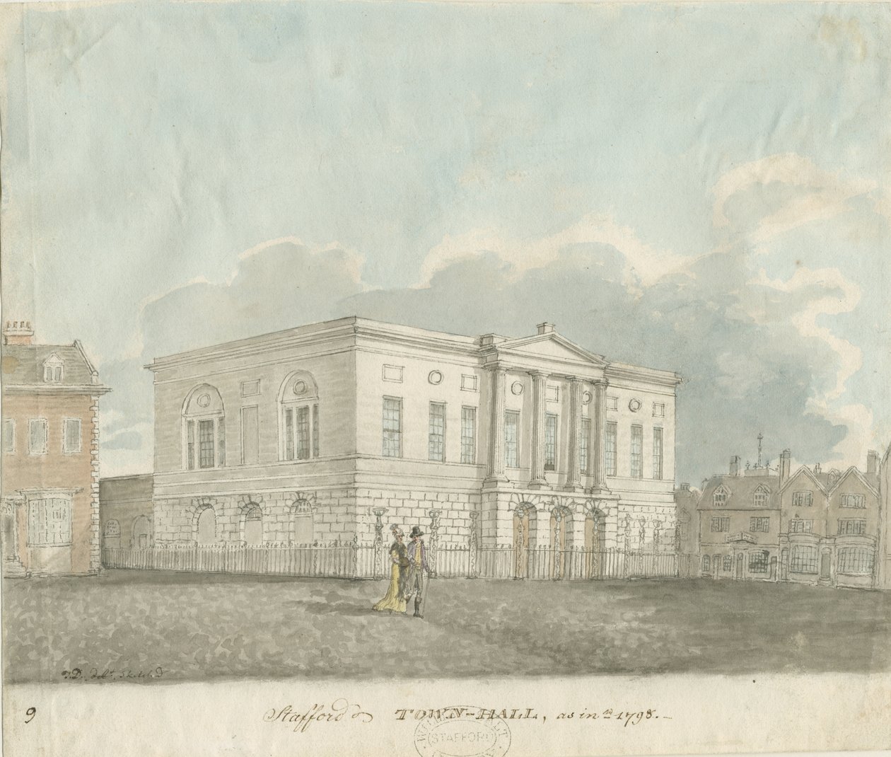 Stafford - Chetwynd House by John Buckler