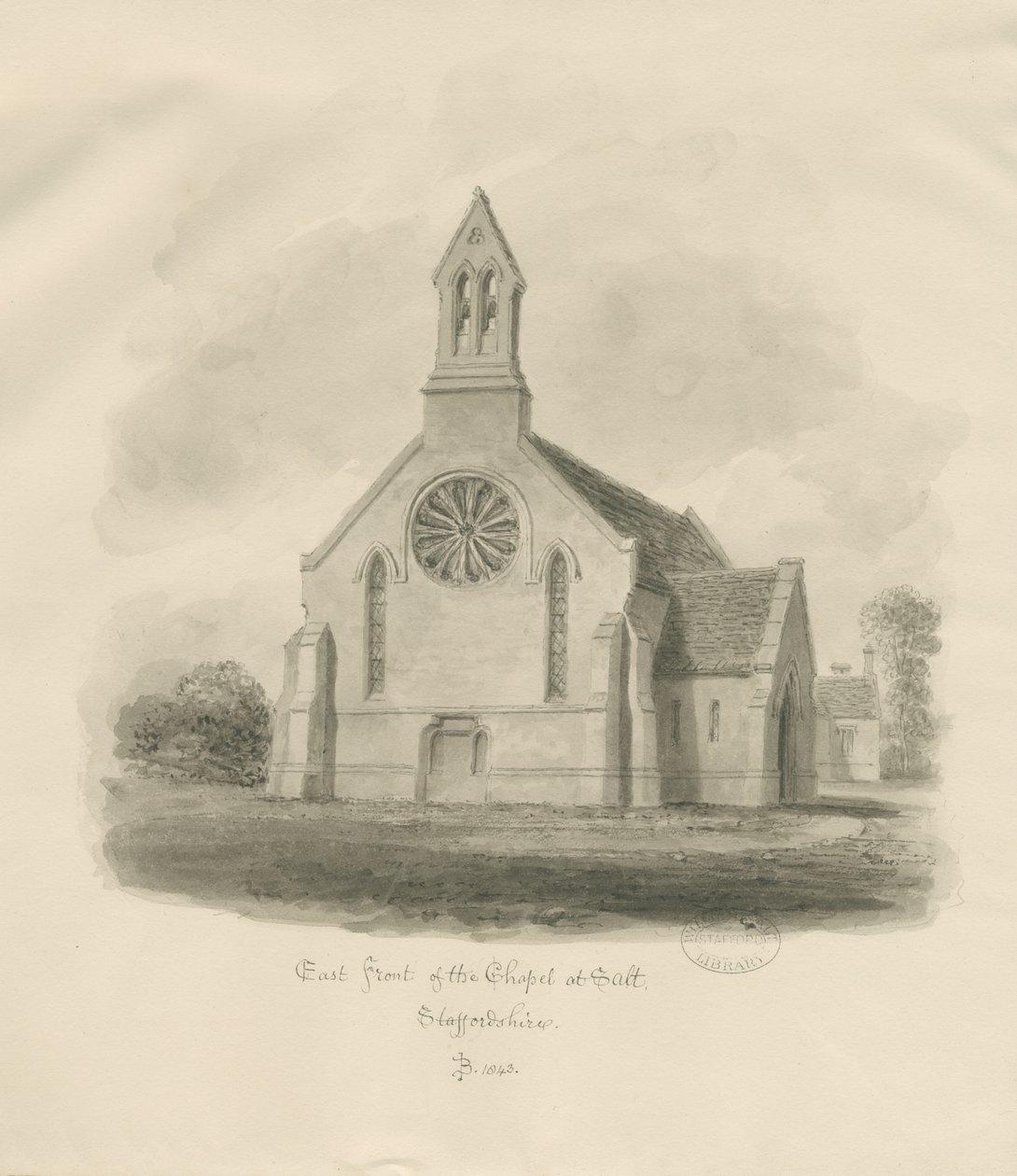 Stafford - Salt Chapel [St. James] by John Buckler