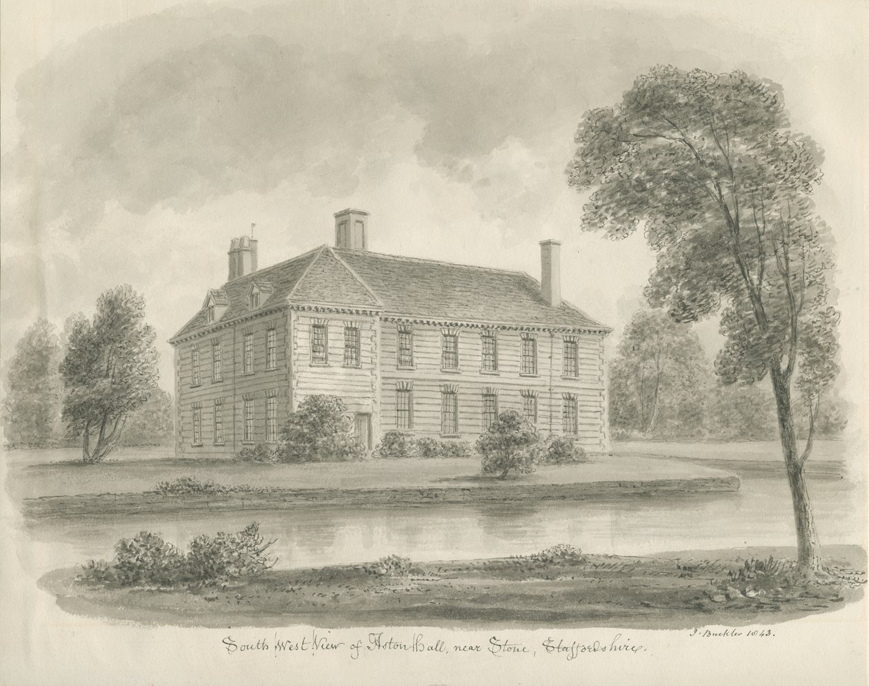 Stone - Aston Hall by John Buckler