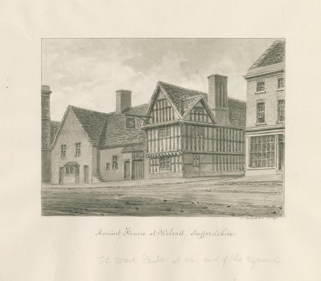 Walsall Town - Ancient House by John Buckler