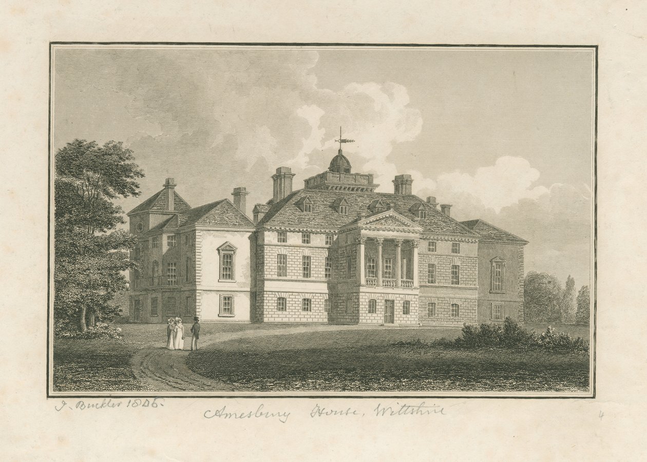 Wiltshire - Amesbury House by John Buckler