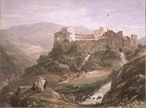 Italian Landscape, with Monastery by John Byrne