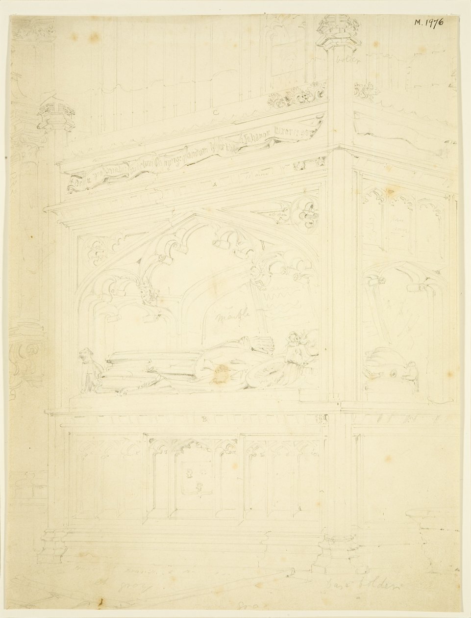 Monument to William Canynges in St Mary Redcliffe by John Carter