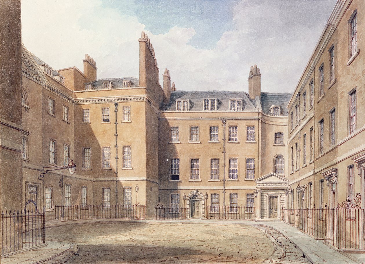 View of Downing Street, Westminster by John Chessell Buckler