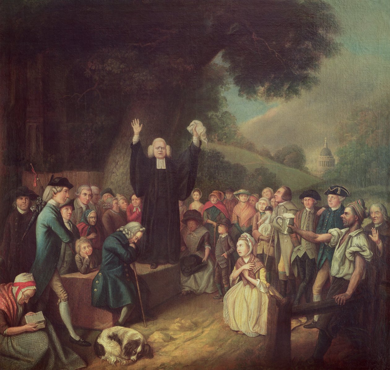 George Whitefield Preaching by John Collet