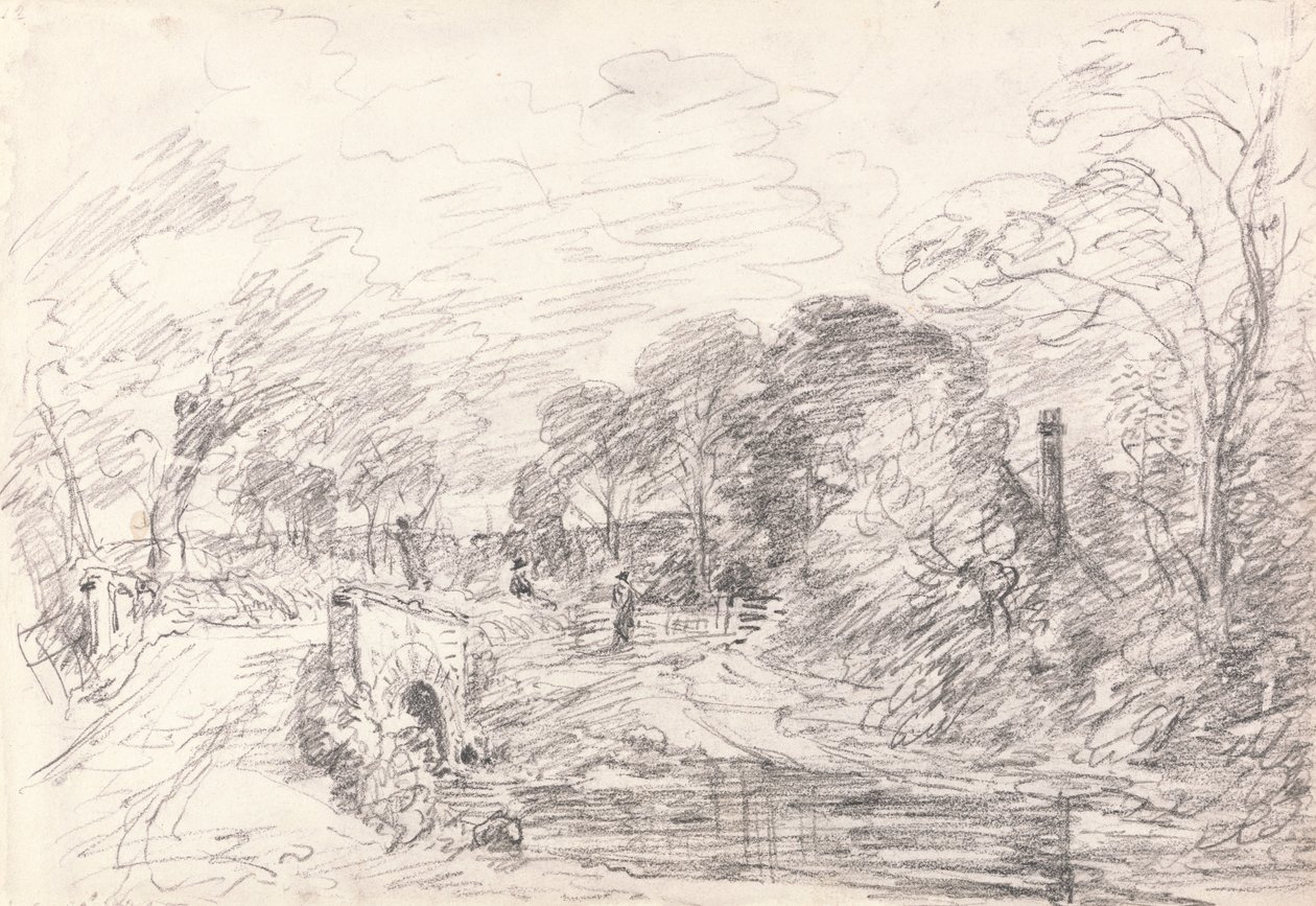 A Bridge near Salisbury Court, Perhaps Milford Bridge by John Constable